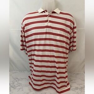 Vintage 80s BENTON ROW POLO SHIRT Pocket Striped Mens XXL Golf Short Sle…​
